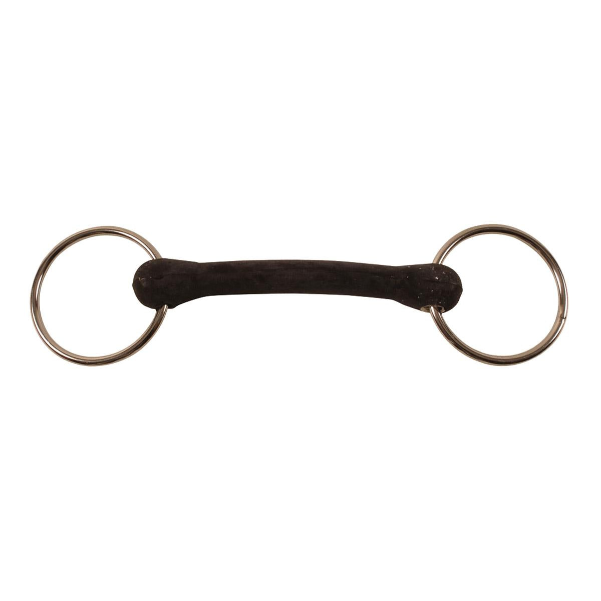 Filetto Ad Anelli Intero Con Canna In Gomma Rigida Amahorse 09AMA-MO00038 GOMMA NERA AMAHORSE 
