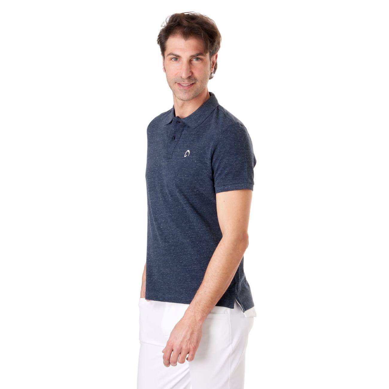 Polo Vintage Da Uomo Mascheroni Blu MASCHERONI-KV2206 NIGHTBLUEHEATHER MASCHERONI SELLERIA 