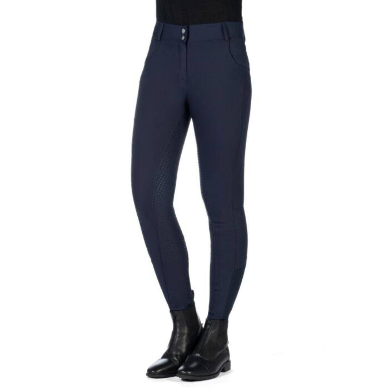 Pantaloni Ari Mid Rise Full Grip HKM Blu 14355 6900NAVY HKM SPORT EQUIPMENT 