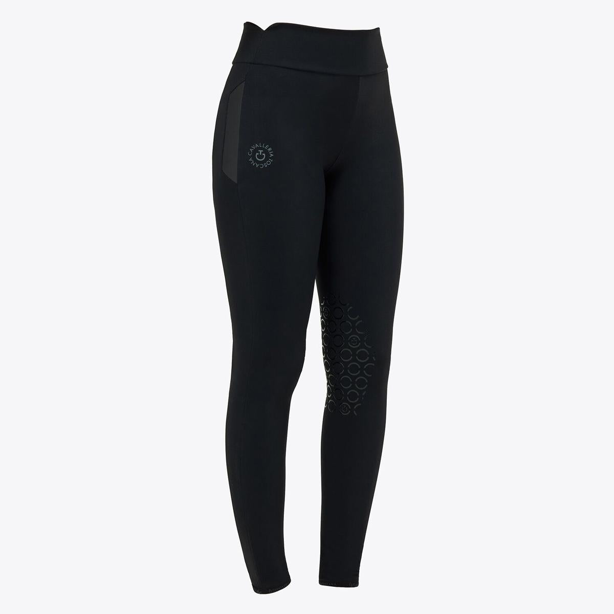 LEGGINGS DONNA JERSEY GRIP AL GINOCCHIO CAVALLERIA TOSCANA 29CT-PAD182JE115 9999BLACK CAVALLERIA TOSCANA 