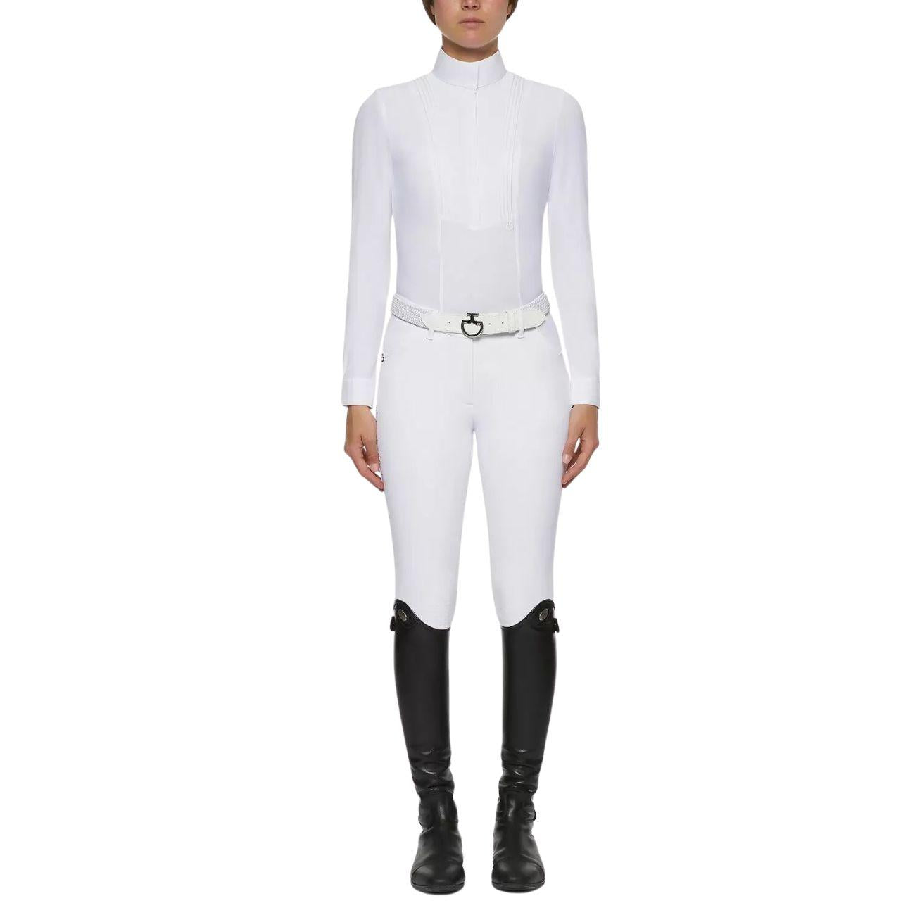 CAVALLERIA TOSCANA Camicia Da Concoso Donna A Manica Lunga American Bianco CAD097JF024 BIANCO 