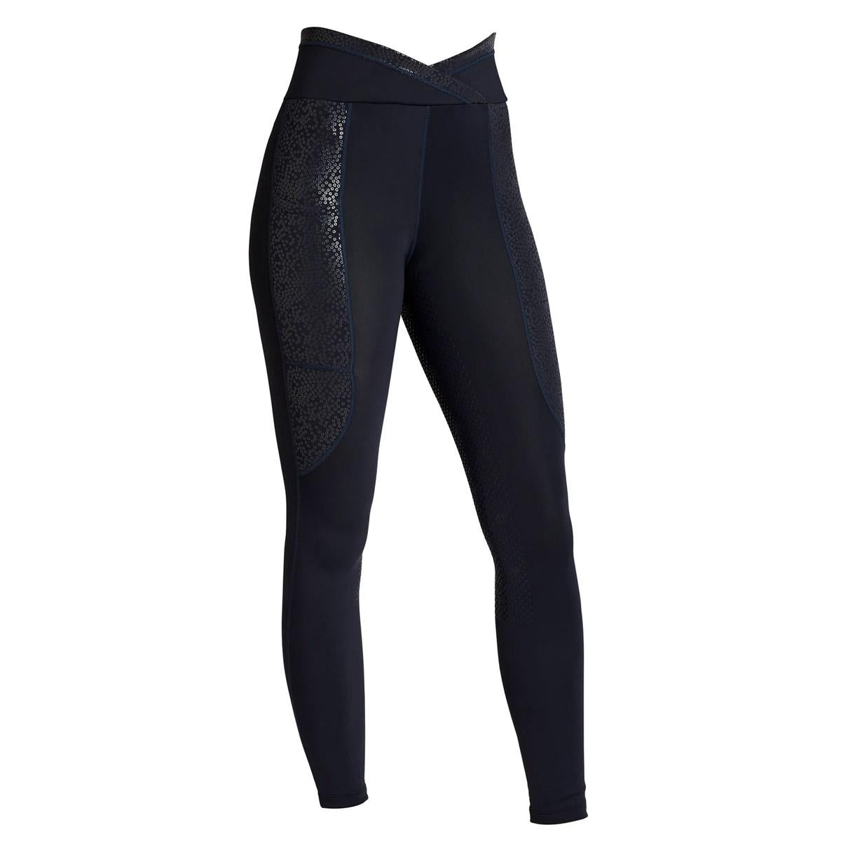 LEGGINS DONNA DA EQUITAZIONE VITA ALTA FULL GRIP MOD.KLKATINKA 09KING-2210246338 020NAVY KINGSLAND