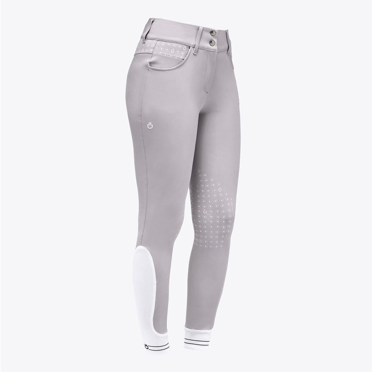 PANTALONI DA EQUITAZIONE DA SALTO DONNA CON DETTAGLI 30CT-PAD192JE010 8100GRET CAVALLERIA TOSCANA