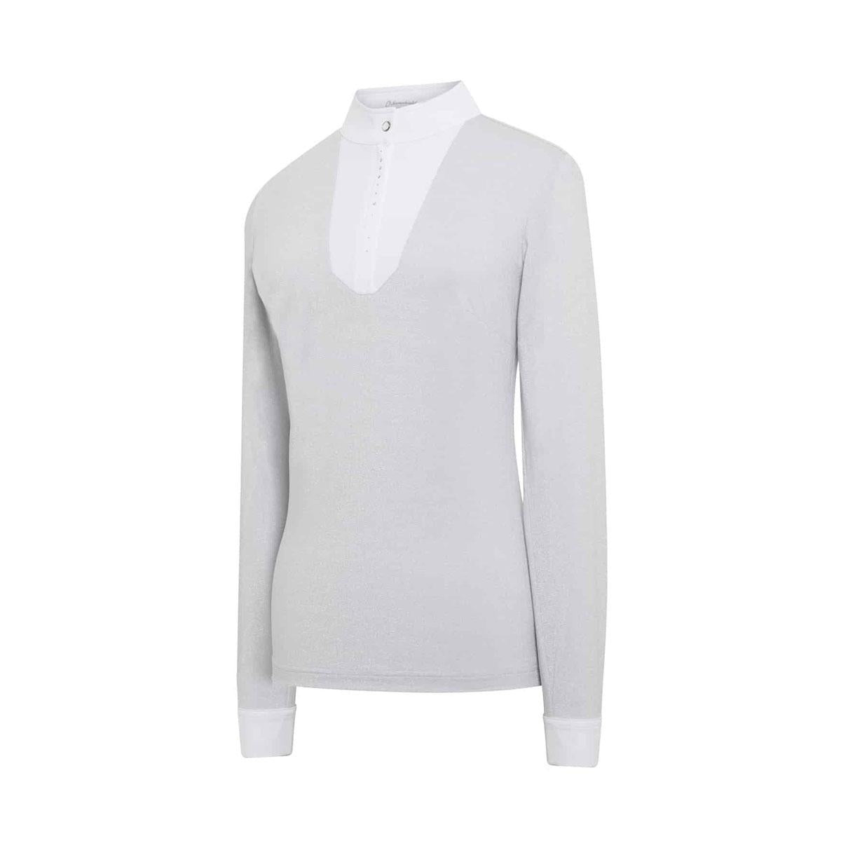POLO DA COMPETIZIONE DONNA MOD. FAUSTINA SAMSHIELD 09SS-LS-SHRT-FAUSTINA WHITE LUREX SAMSHIELD