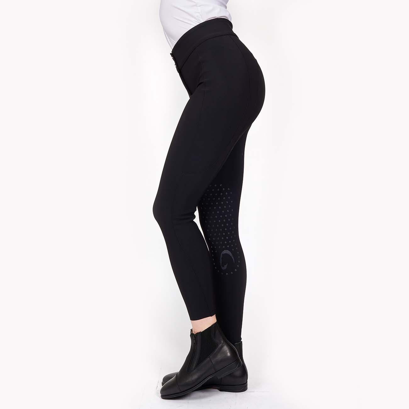 PANTALONE DA EQUITAZIONE DONNA VITA ALTA CON GRIP 09MA-02VENEZIA 036NERO MASCHERONI SELLERIA 