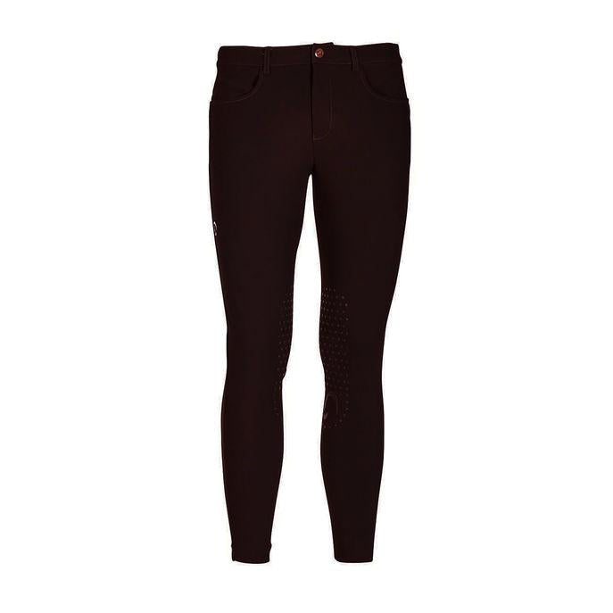 Pantalone Da Equitazione Da Uomo Half Grip Roma Mascheroni Marrone 09MA-04ROMA 525MARRONE MASCHERONI SELLERIA 