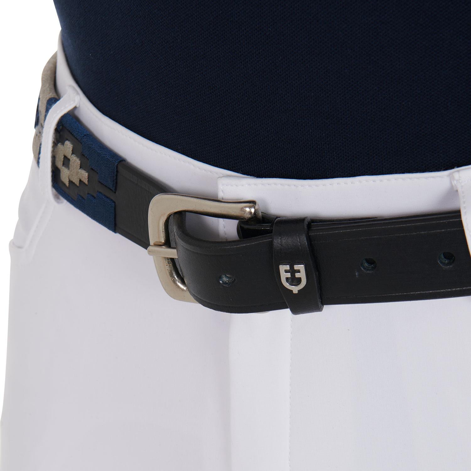 Cintura Polo S Equestro Nero/Blu/Grigio 09AMA-AB00625 BLACK BLUE GREY EQUESTRO 
