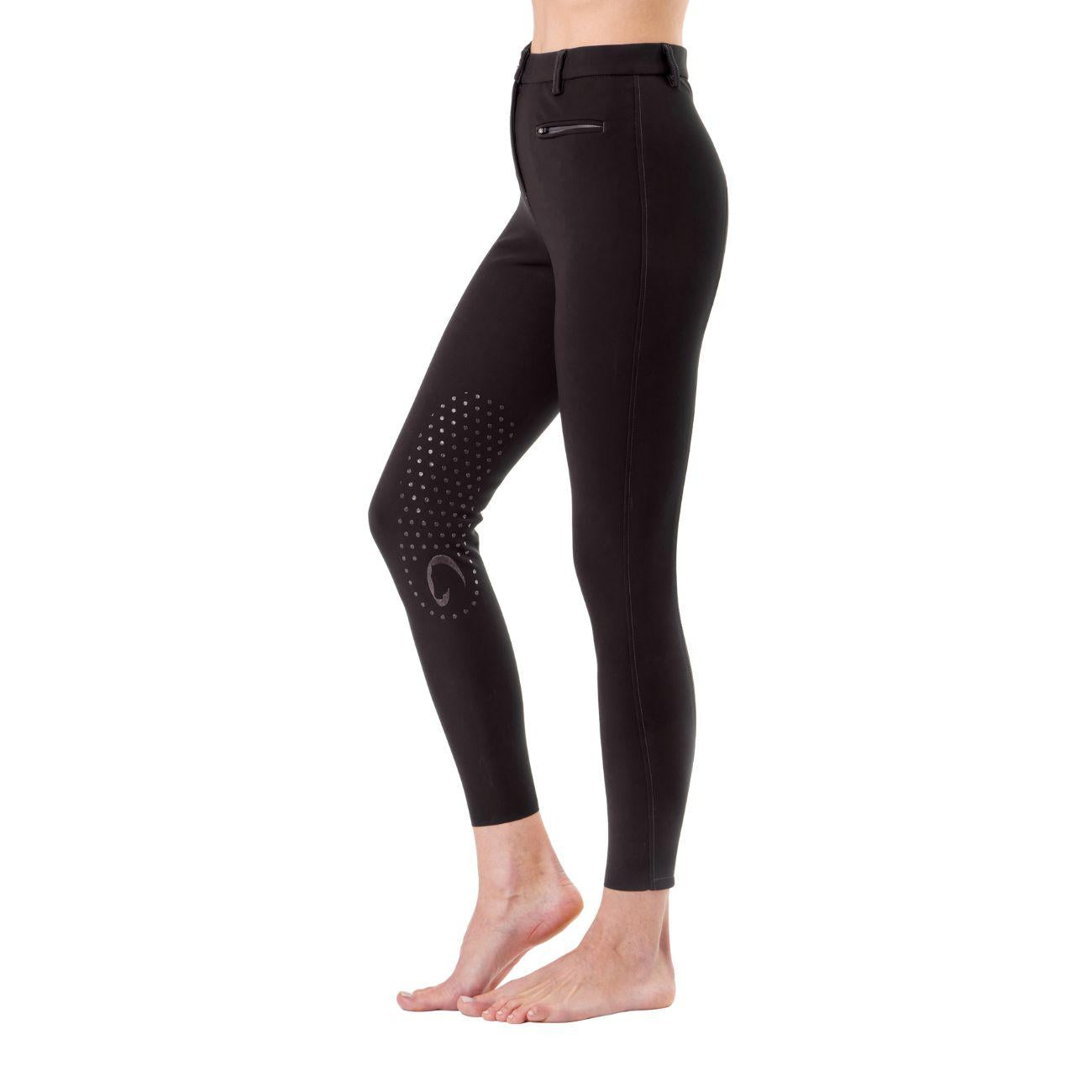 Pantalone Da Equitazione Da Donna Half Grip Parigi Mascheroni Nero 09MA-05PARIGI 036NERO MASCHERONI SELLERIA 