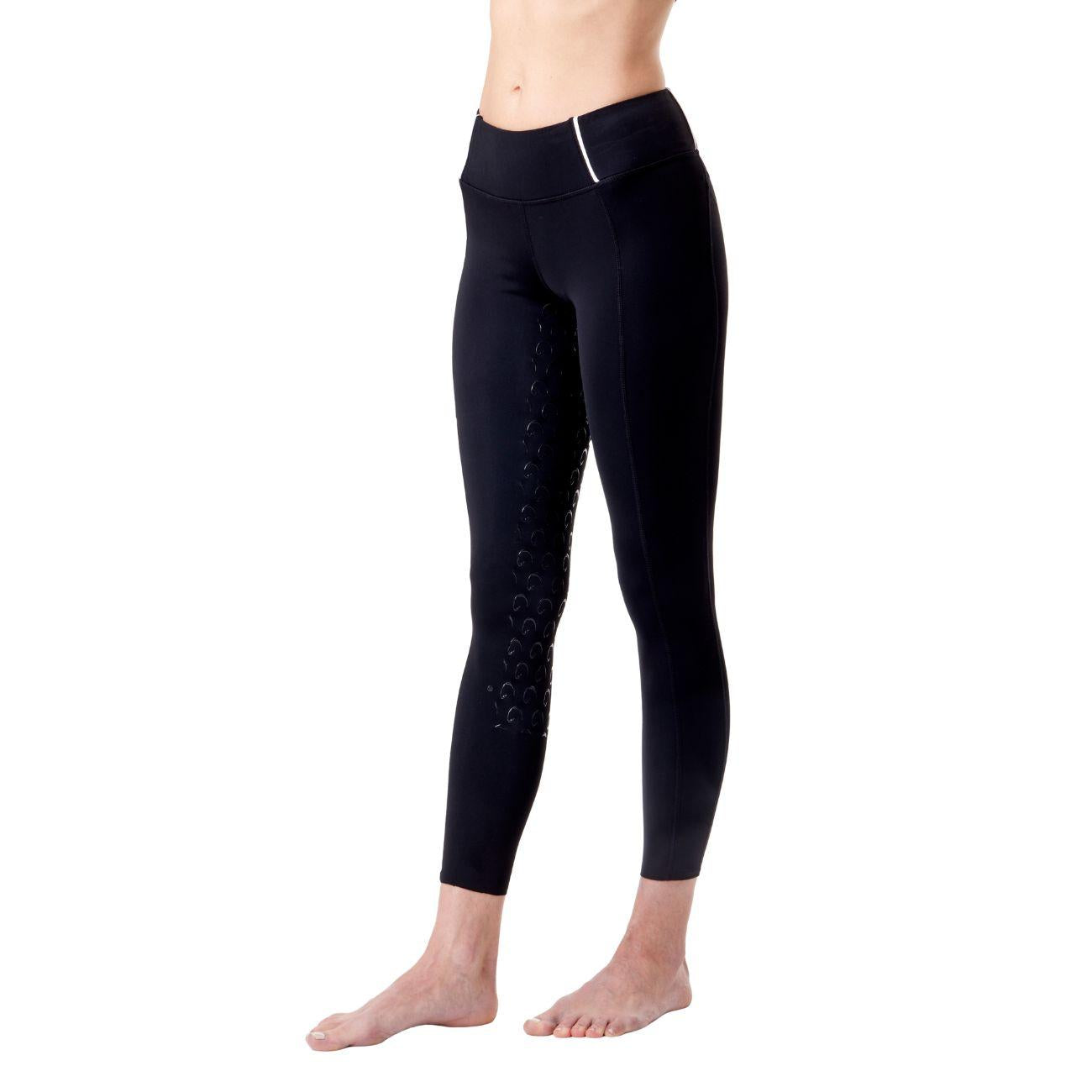 Leggings Da Donna Full Grip Arezzo Mascheroni Nero/Bianco 30MA-AREZZO BLACK/WHITE MASCHERONI SELLERIA 