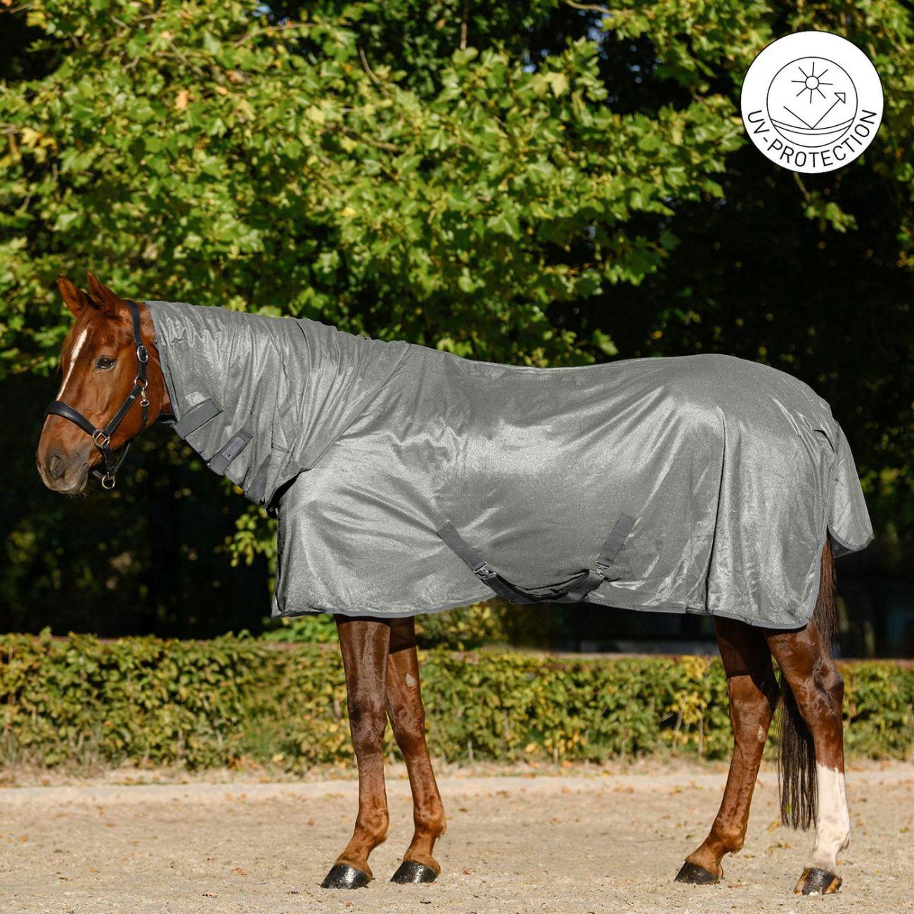 Coperta Antimosche Flycontrol Con Collo Waldhausen 6332920 SILVER GRAY WALDHAUSEN 