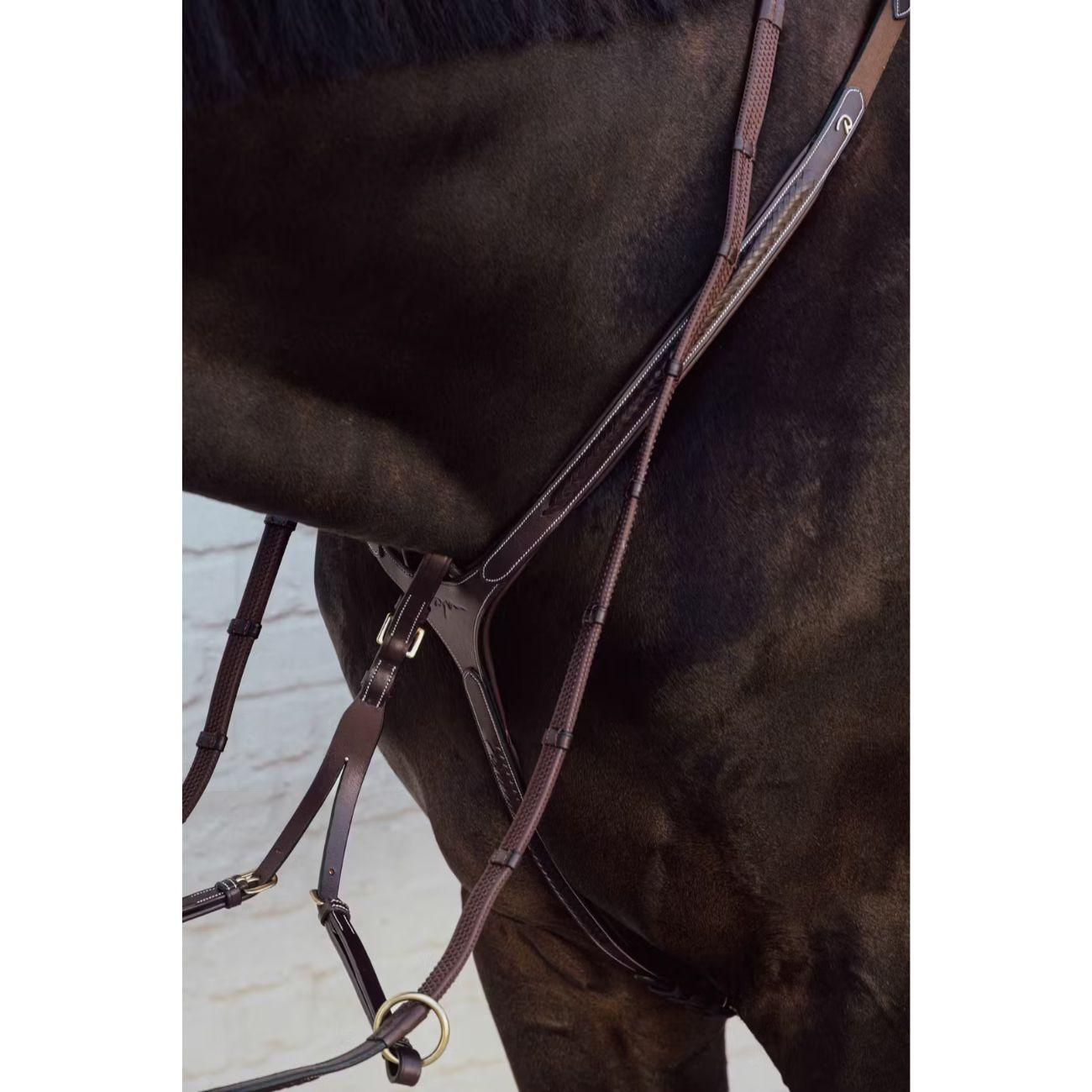 DY'ON PLAITED BRIDGE BREASTPLATE Marrone PETTORALI DY06H BROWN DY'ON 