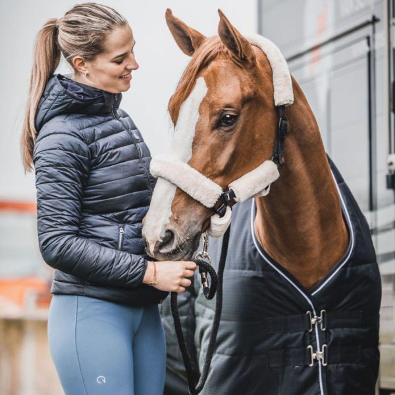 Capezza In Nylon Con Agnellino Sintetico Trust Equestrian E43206 BLACK/NATURALE TRUST EQUESTRIAN 
