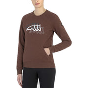 FELPA DONNA MOD.CHAMEC 28EQ-R09752 379DEEP BROWN EQUILINE