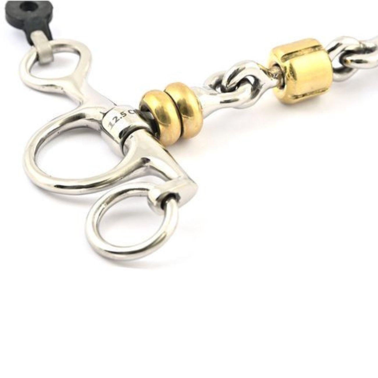 JUMP'IN PELHAM SPEZZATO IN 3 CON RULLI OTTONE JUMP'IN OTTONE pelham 0077PH 09JU0077PH OTTONE JUMP'IN 