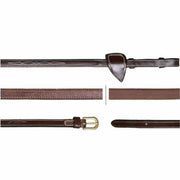 DY'ON 1/2 HUNTER REINS D COLLECTION Marrone REDINI DY05F BROWN DY'ON 