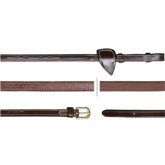 DY'ON 1/2 HUNTER REINS D COLLECTION Marrone REDINI DY05F BROWN DY'ON 
