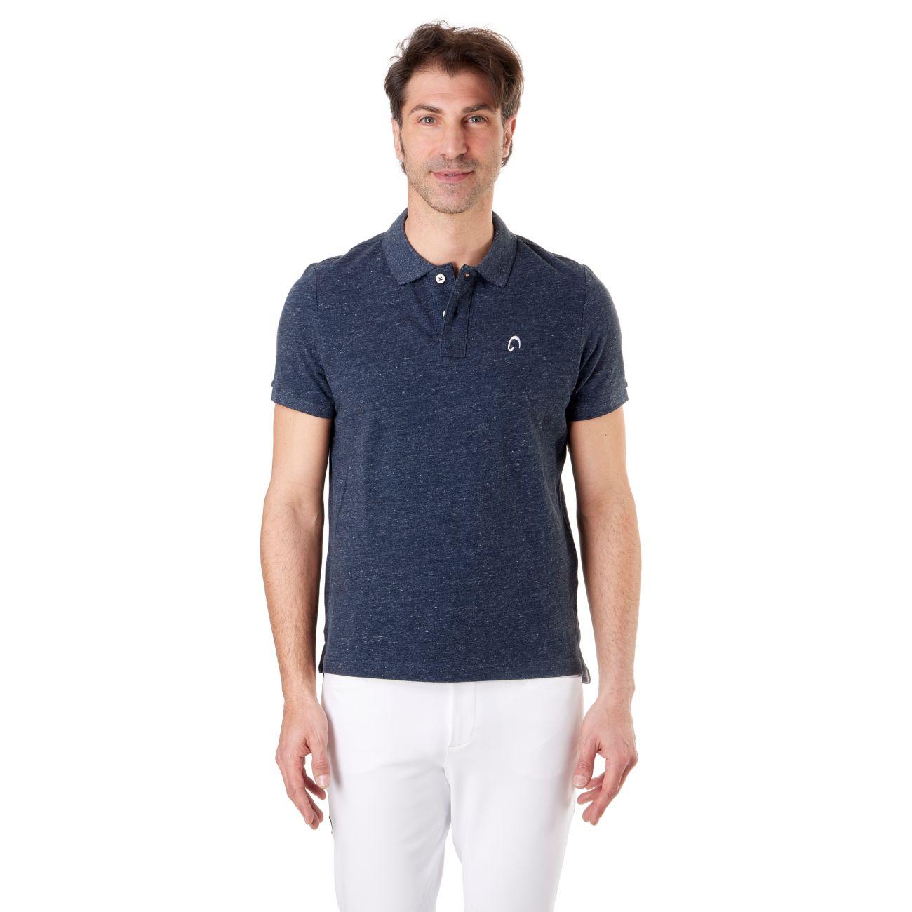 Polo Vintage Da Uomo Mascheroni Blu MASCHERONI-KV2206 NIGHTBLUEHEATHER MASCHERONI SELLERIA 