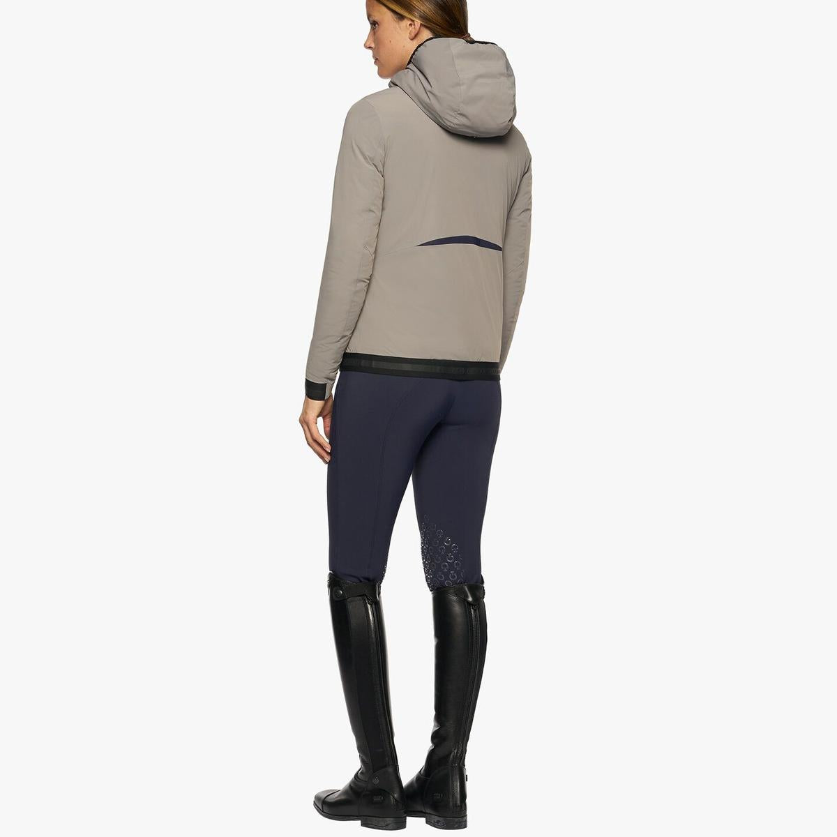 PIUMINO DONNA IN NYLON STRETCH CAVALERIA TOSCANA 28CT-GID265NY093 8C00MEDIUM GREY CAVALLERIA TOSCANA 