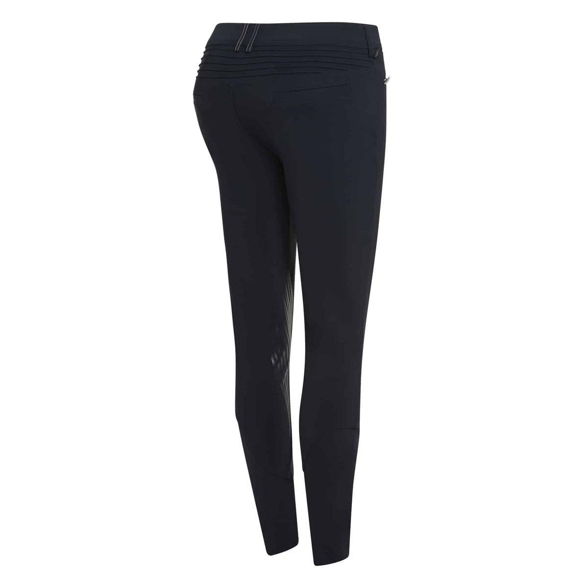 PANTALONE DA EQUITAZIONE DONNA GRIP AL GINOCCHIO MOD.ADELE METAL DOTS SAMSHIELD 29SS-ADELEMETALDOTS NAVY TONE ON TONE SAMSHIELD 