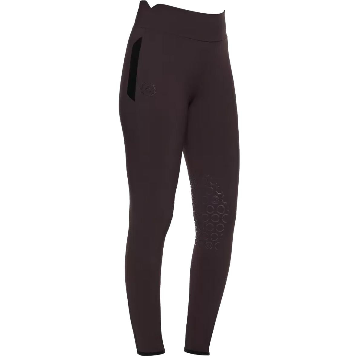 LEGGINGS DONNA JERSEY GRIP AL GINOCCHIO CAVALLERIA TOSCANA 29CT-PAD182JE115 3A00DARK PURPLE CAVALLERIA TOSCANA