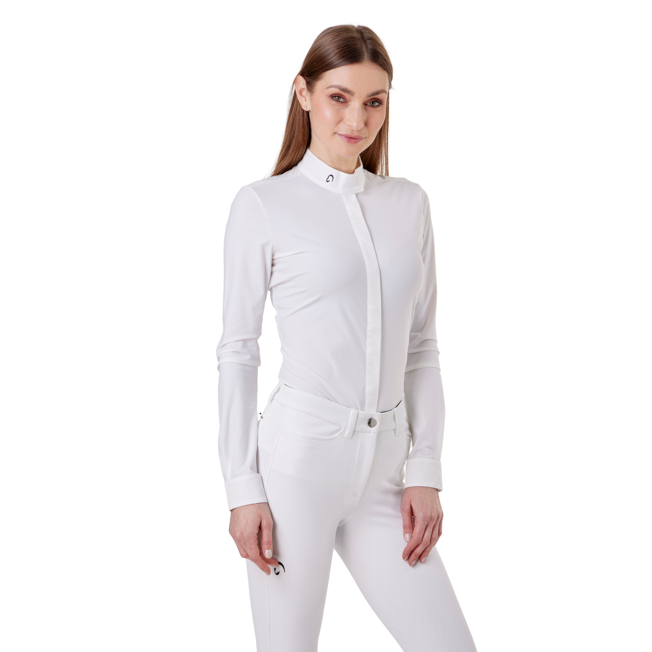 Camicia Da Concorso Da Donna A Manica Lunga Mascheroni MASDCML01 WHITE MASCHERONI SELLERIA 