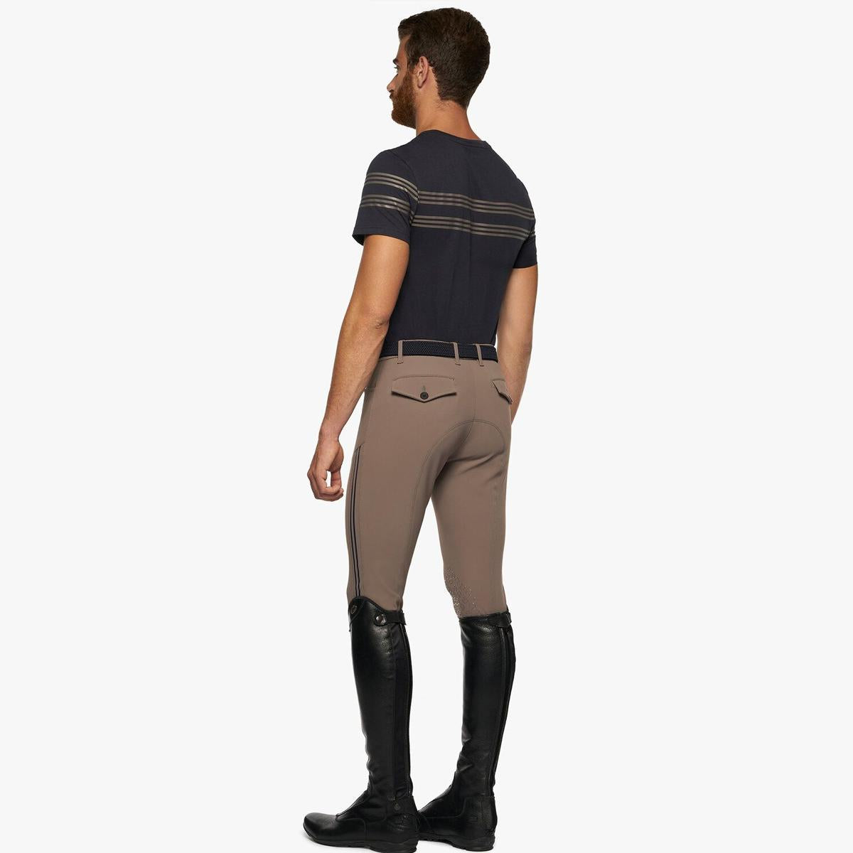 T-SHIRT UOMO IN COTONE CON INSERTI IN SILICONE CAVALLERIA TOSCANA 09CT-TSU055CO080 7901NAVY CAVALLERIA TOSCANA 
