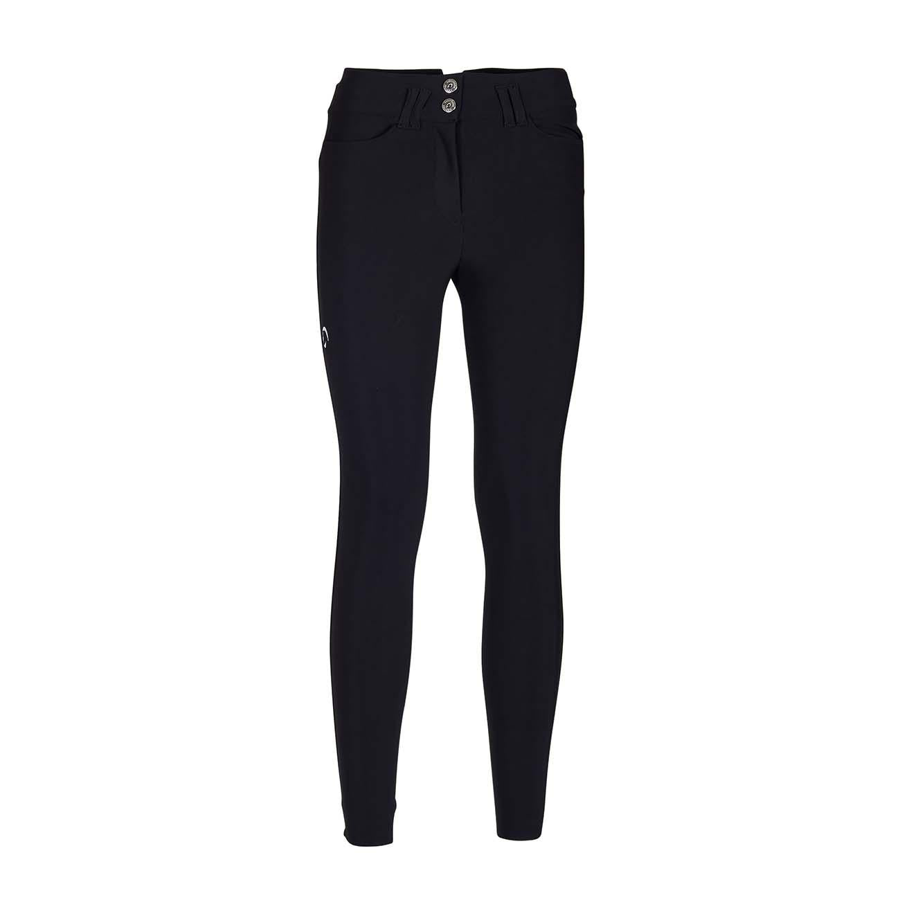PANTALONE DA EQUITAZIONE DONNA VITA ALTA 09MA-03BERLINO 036NERO MASCHERONI SELLERIA