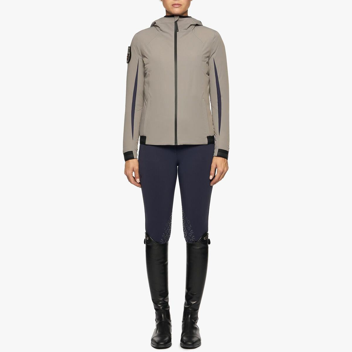 PIUMINO DONNA IN NYLON STRETCH CAVALERIA TOSCANA 28CT-GID265NY093 8C00MEDIUM GREY CAVALLERIA TOSCANA