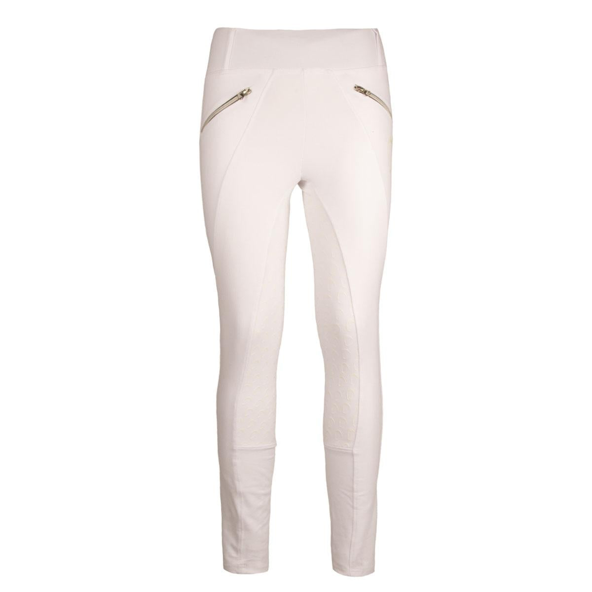 Leggings Donna Full Grip Con Tasche Mascheroni Bianco 29MA-LEGGINGSMASK BIANCO MASCHERONI SELLERIA 