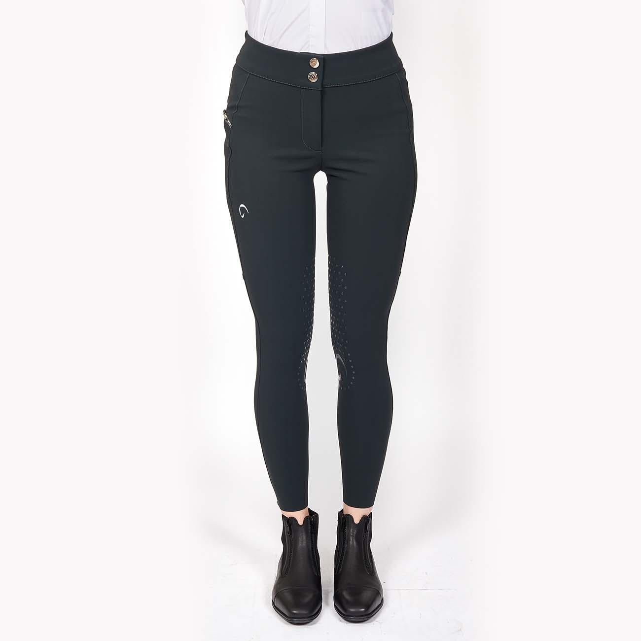 PANTALONE DA EQUITAZIONE DONNA VITA ALTA CON GRIP 09MA-02VENEZIA 344ANTRACITE MASCHERONI SELLERIA 