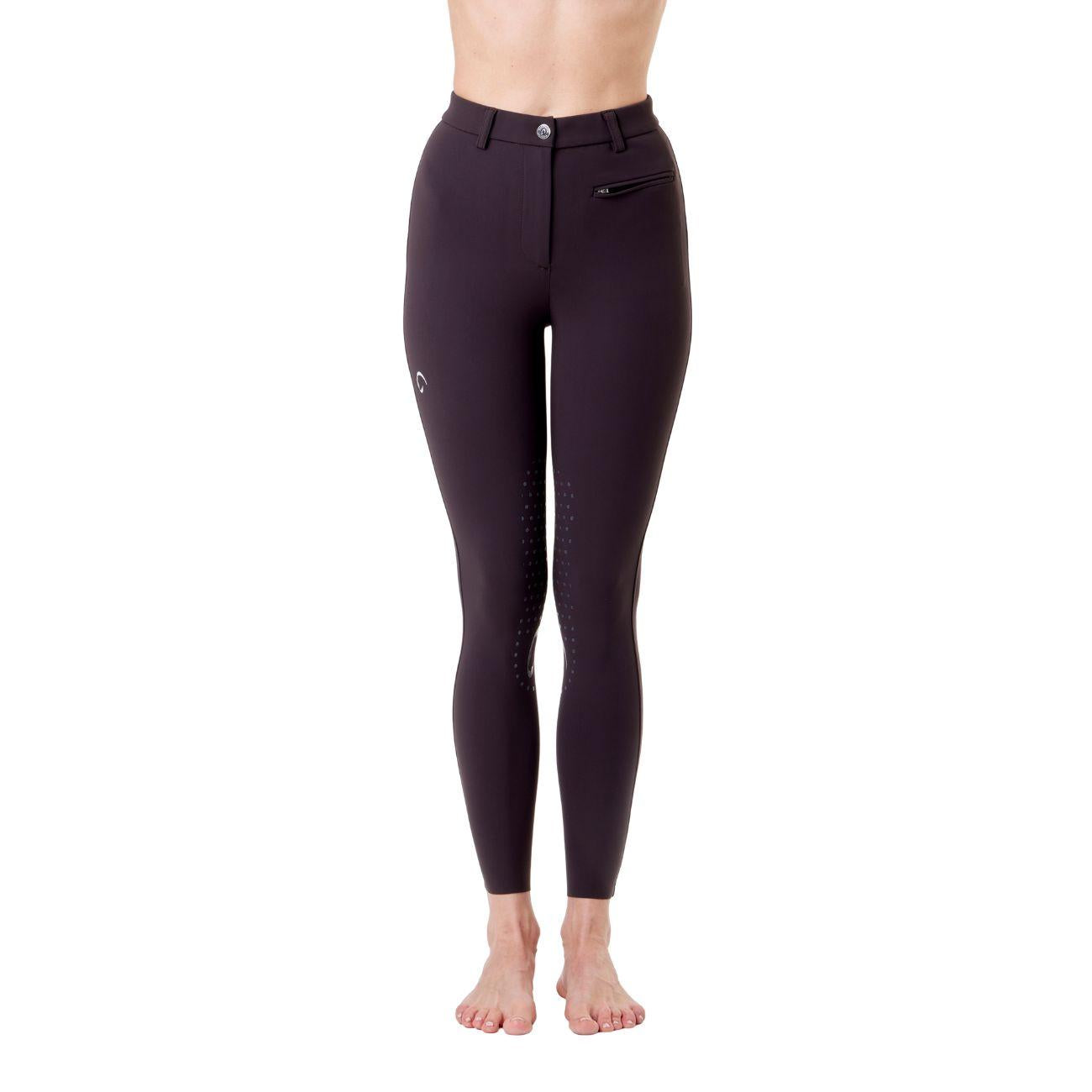 Pantalone Da Equitazione Da Donna Half Grip Parigi Mascheroni Marrone 09MA-05PARIGI 499MARRONE MASCHERONI SELLERIA 