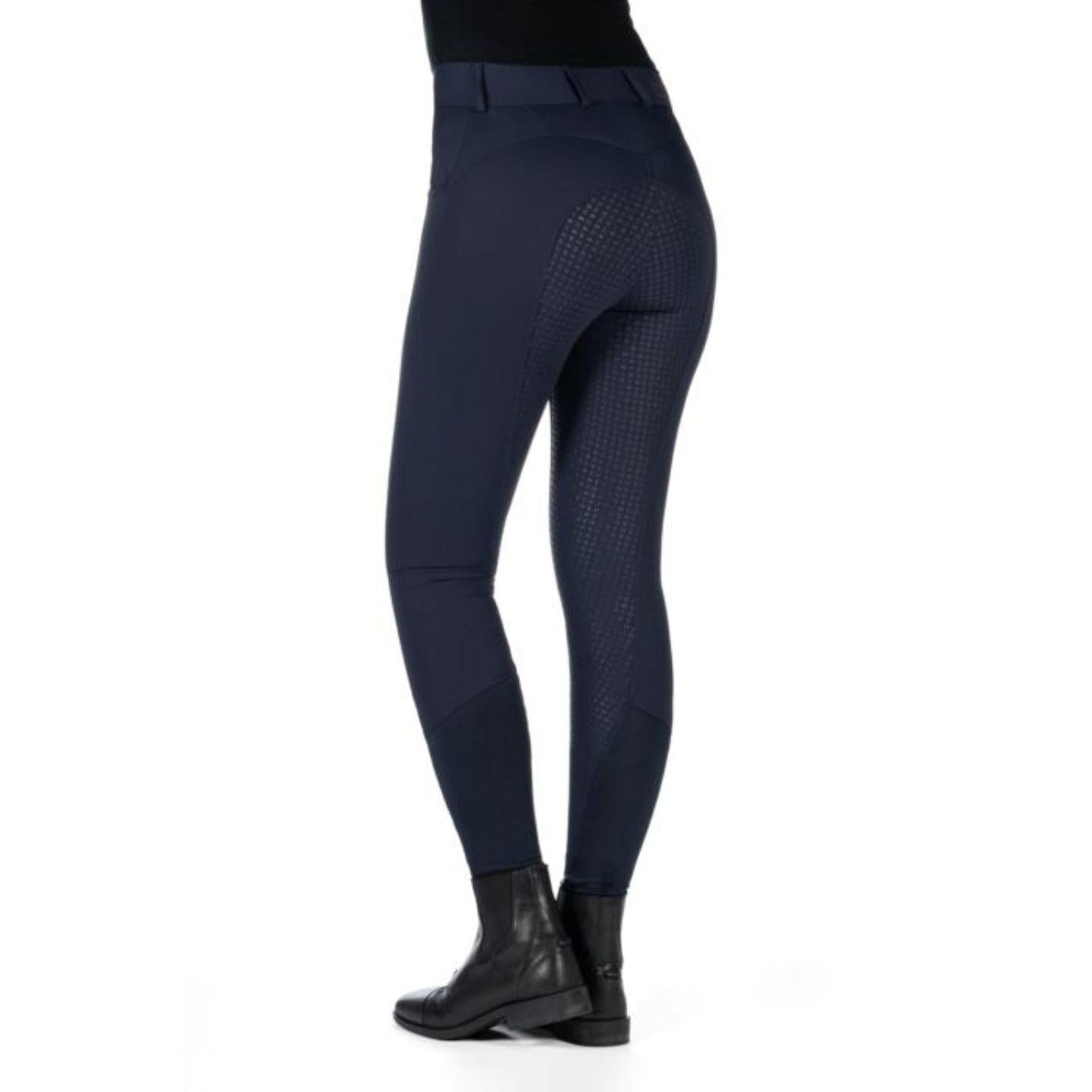 Pantaloni Ari Mid Rise Full Grip HKM Blu 14355 6900NAVY HKM SPORT EQUIPMENT 