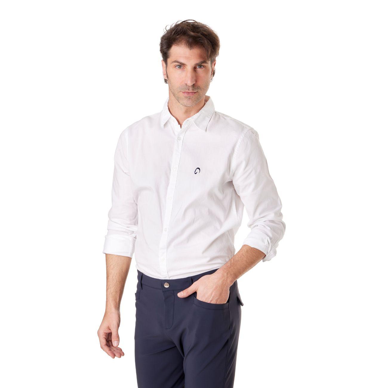 Camicia Di Cotone Da Uomo Mascheroni Bianco MASCHERONI-NS502 WHITE MASCHERONI SELLERIA 