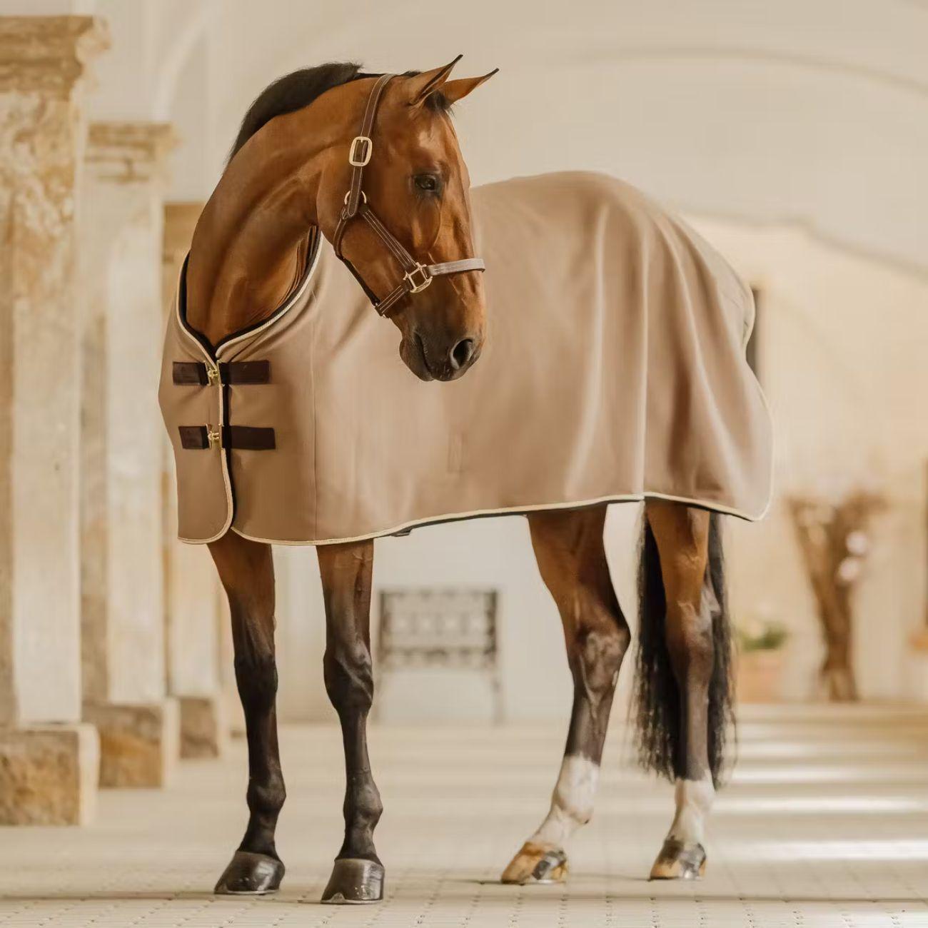 Coperta Da Box Fleece Rug Show Vegan Wool Kentucky Beige 52233 32BEIGE KENTUCKY 