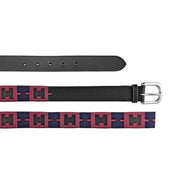 Equestro POLO BLACK BLUE BURGUNDY Borse E Cinture 09AMA-AB00626 BLACK BLUE BURGUNDY EQUESTRO 