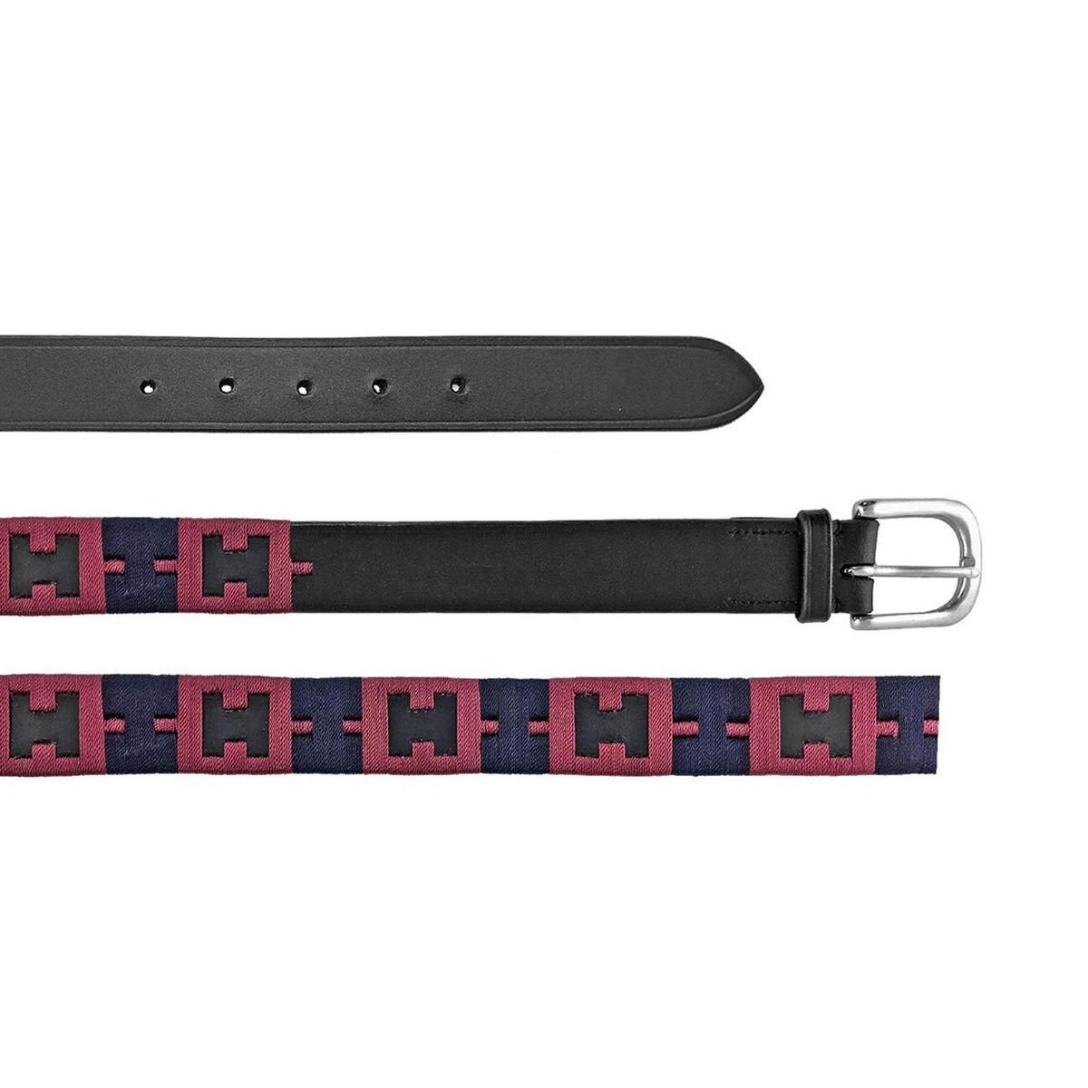 Equestro POLO BLACK BLUE BURGUNDY Borse E Cinture 09AMA-AB00626 BLACK BLUE BURGUNDY EQUESTRO 