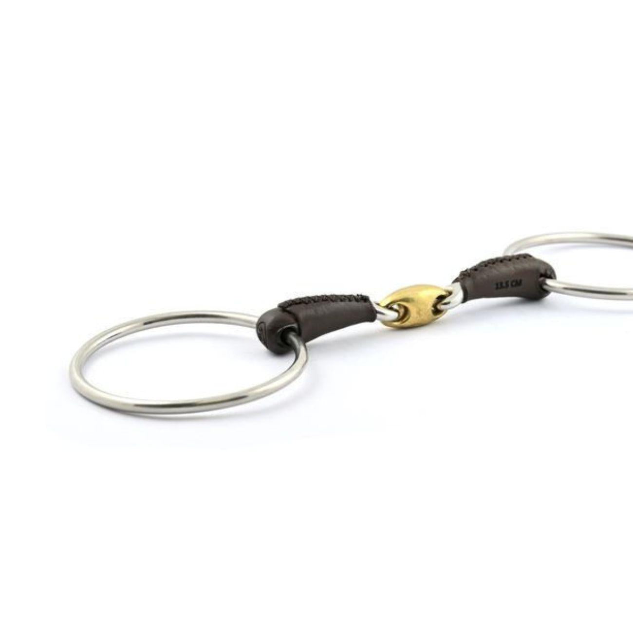 JUMP'IN FILETTO AD ANELLI SPEZZATO IN 3 RIVESTITO IN CUOIO JUMP'IN OTTONE filetti ad anelli 2C 09JU2C OTTONE JUMP'IN 