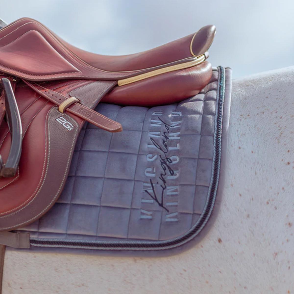 SOTTOSELLA DA DRESSAGE MOD.KLORIANA CON CORDINI E LOGO KL 09KING-2210423345-DRESS 553GREY SLEET KINGSLAND
