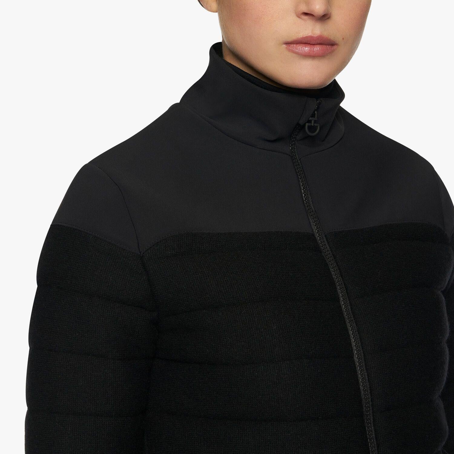 GIUBBINO DONNA TRAPUNTATO IN LANA E JERSEY CAVALLERIA TOSCANA 29CT-MAD120LY001 9999BLACK CAVALLERIA TOSCANA 