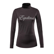 EQUILINE Maglia Donna Con Collo Alto Nero PM-EQ-H00813 006BLACK 