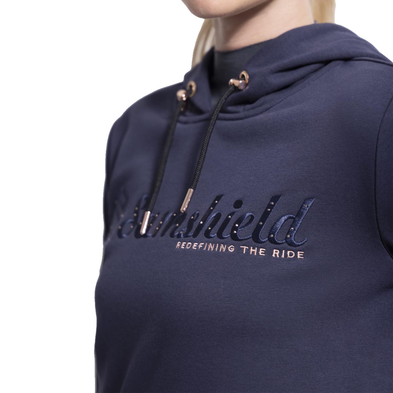 FELPA DONNA CON CAPPUCCIO MOD. BONNIE SAMSHIELD 09SS-SWT NAVY SAMSHIELD 
