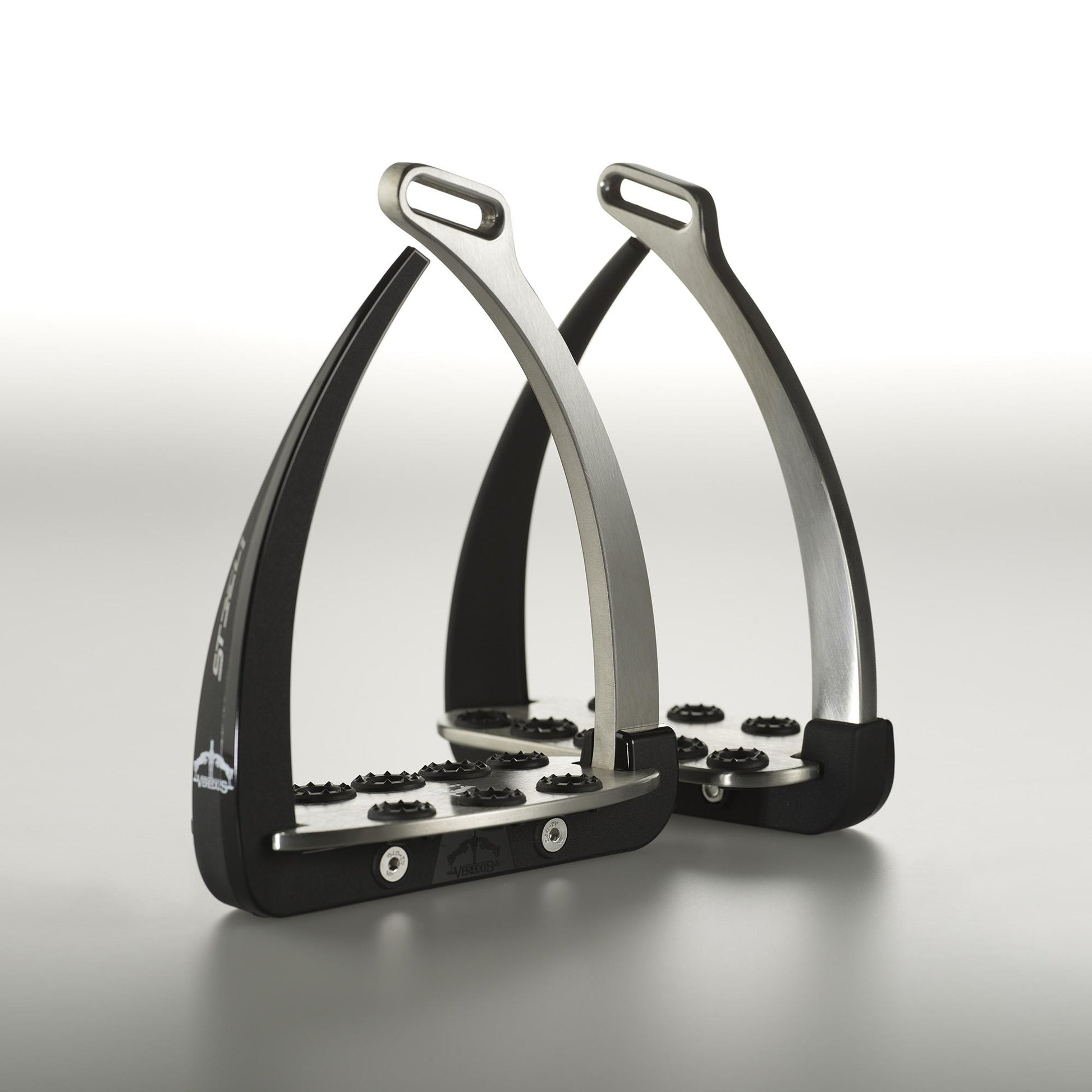 Vita Stirrup-Steel 1 Veredus Silver/Black VSS4 1SILVER/BLACK VEREDUS 
