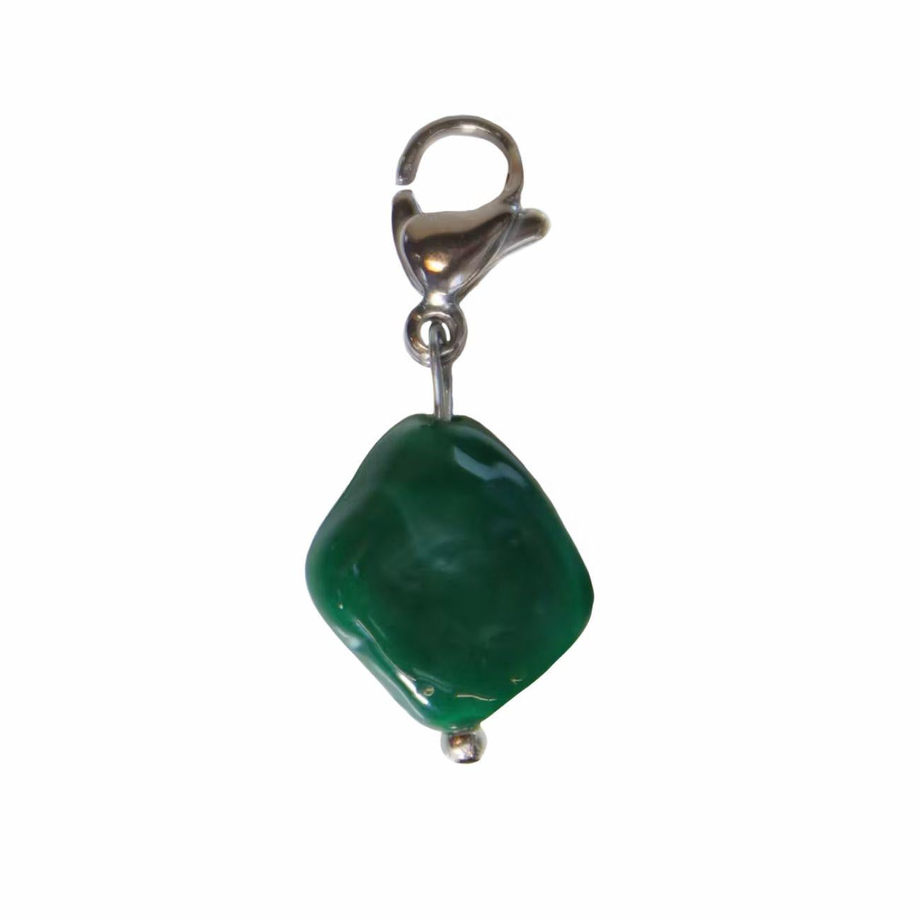 Portafortuna Lucky Charm Stone Kentucky Verde Scuro CH-2023-S 73DARKGREEN KENTUCKY 