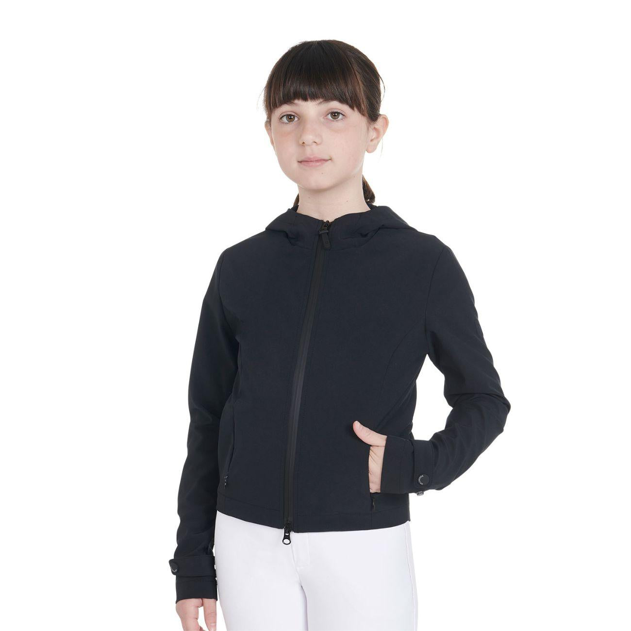 EQUESTRO Softshell Tecnico Junior ETKU00031 BLACK EQUESTRO