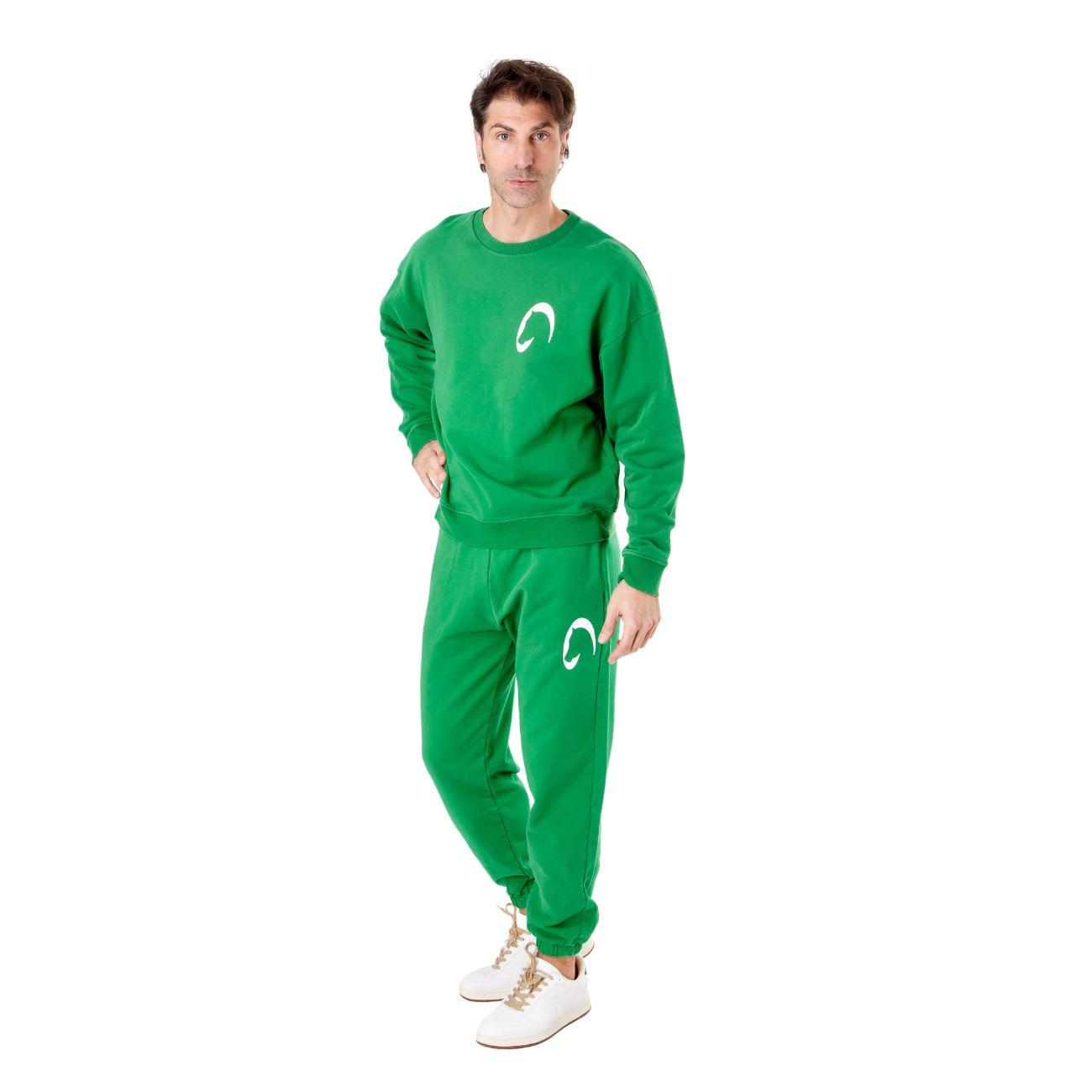 Felpa Uomo Mascheroni Verde MASCHERONI-FELPA VERDE MASCHERONI SELLERIA 