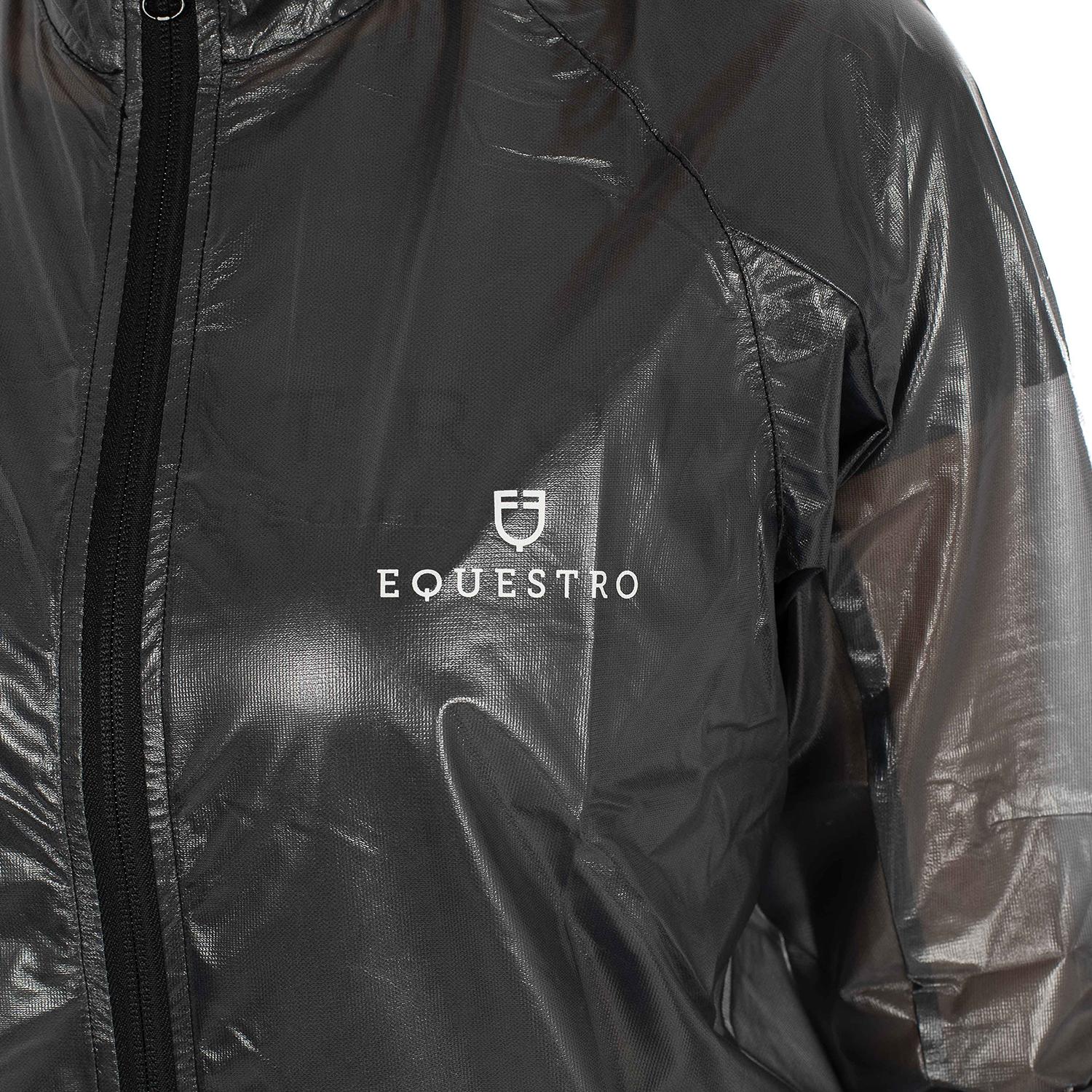 GIUBBINO ANTIVENTO raincoat FULL ZIP 09AMA-AB00311 BLACK EQUESTRO