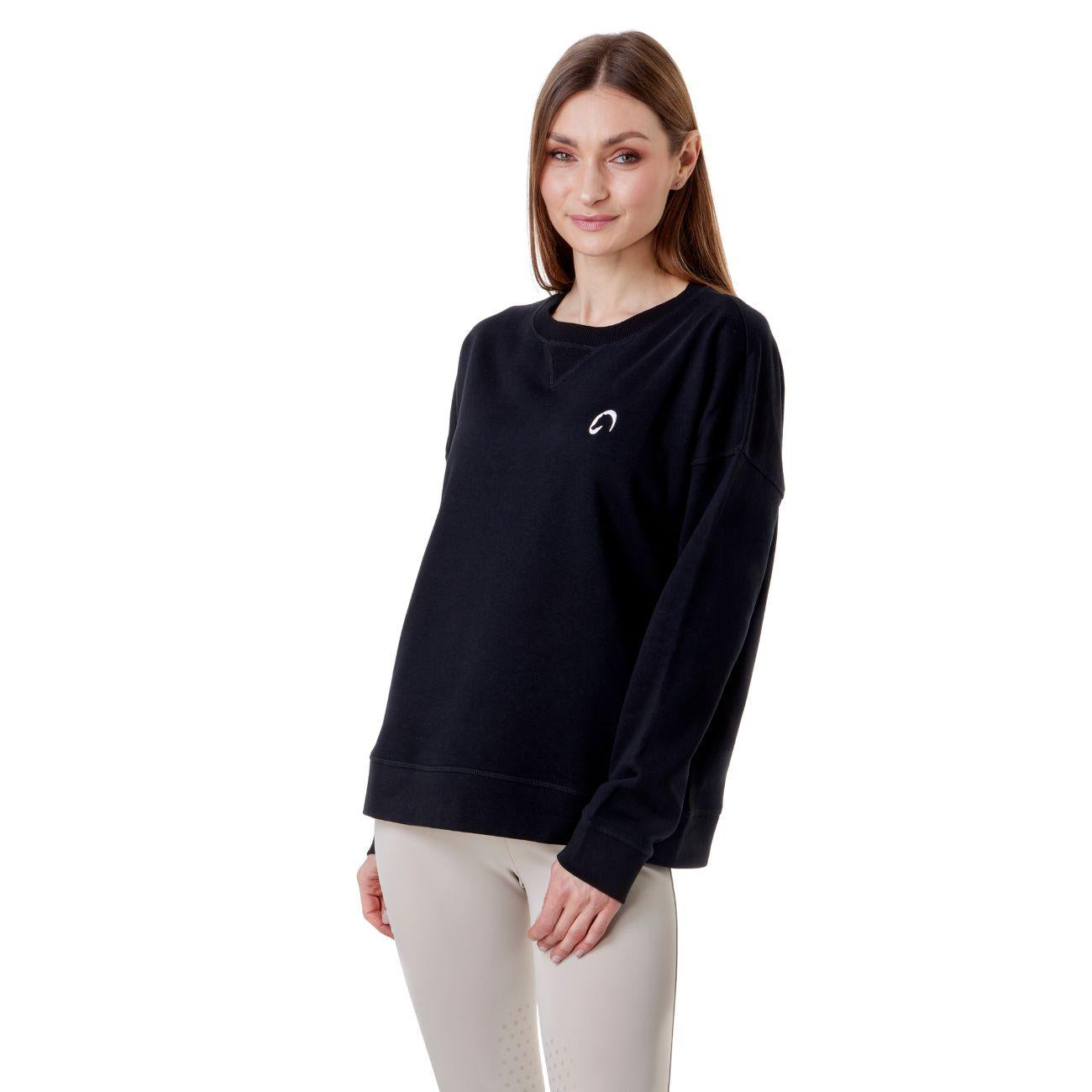 Felpa Da Donna Girocollo Loose Mascheroni Nero MASCHERONI-NS420 BLACK MASCHERONI SELLERIA 