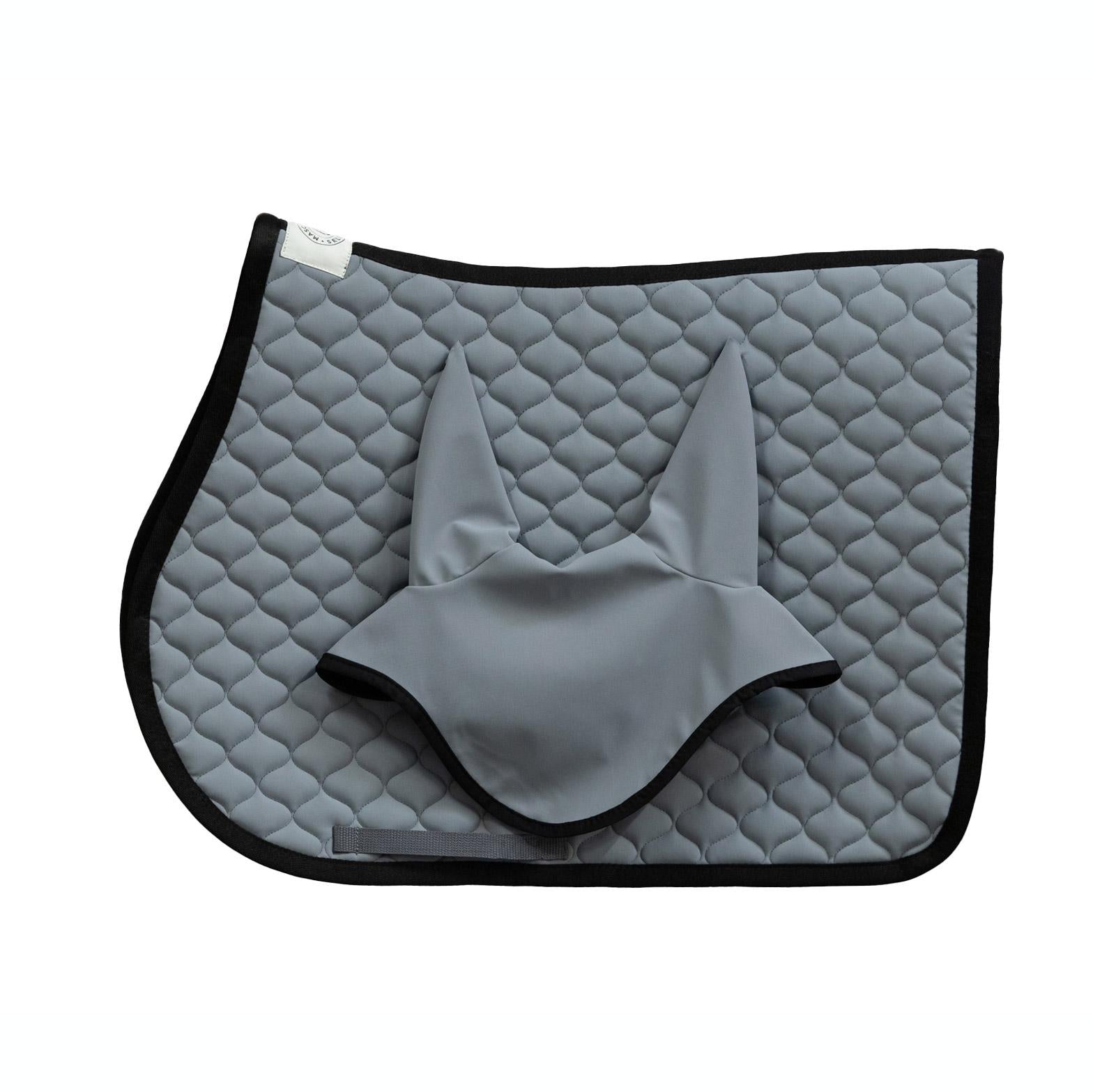 Sottosella Da Salto Mascheroni Con Cuffietta E Motivo A Rombi Grigio Chiaro SOTTOSELLA+CUFFIETTAROMBO GRIGIO CHIARO MASCHERONI SELLERIA 