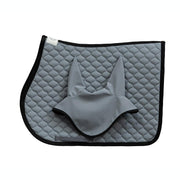 Sottosella Da Salto Mascheroni Con Cuffietta E Motivo A Rombi Grigio Chiaro SOTTOSELLA+CUFFIETTAROMBO GRIGIO CHIARO MASCHERONI SELLERIA 