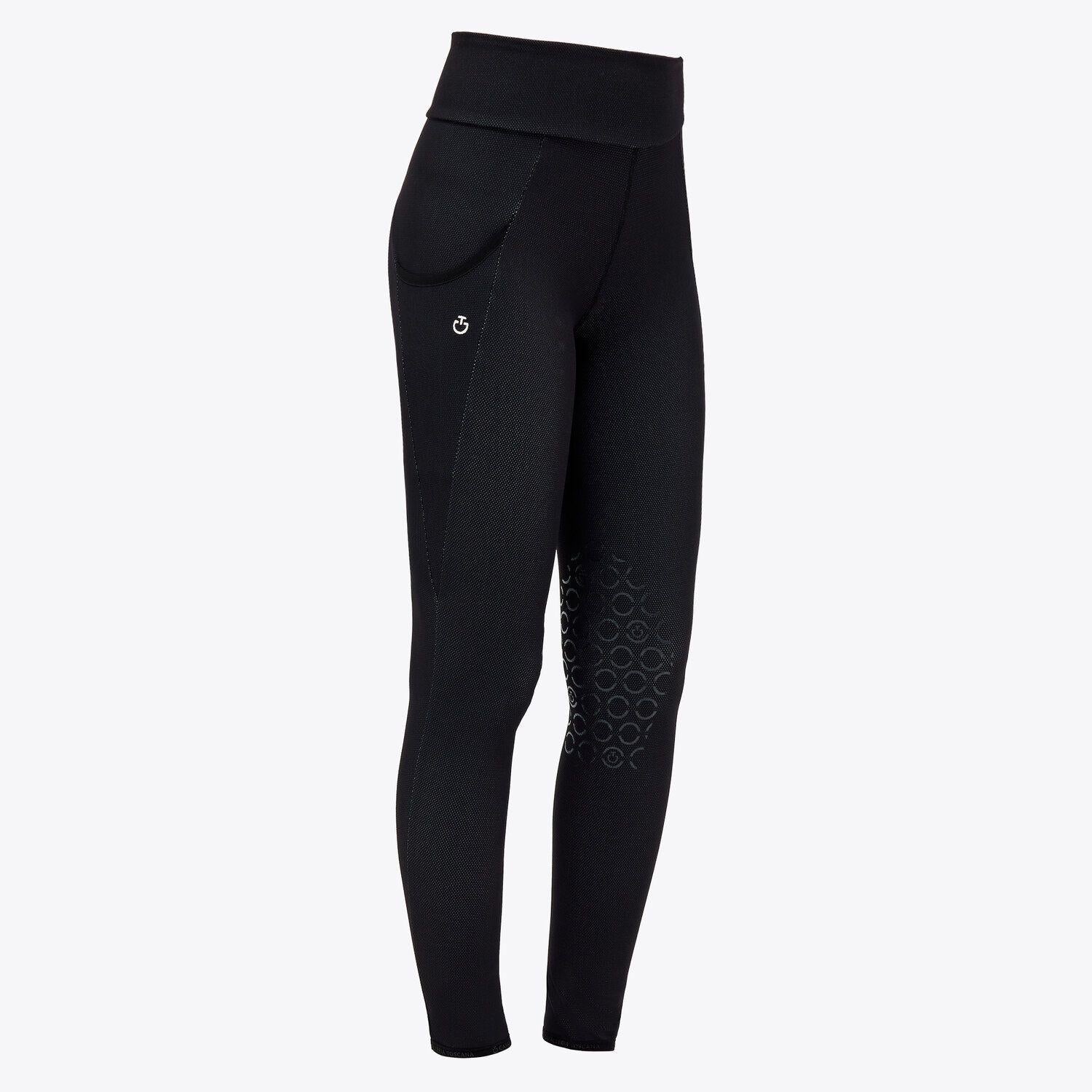 LEGGINGS DA EQUITAZIONE DONNA CAVALLERIA TOSCANA 30CT-PAD193JE169 9999 BLACK CAVALLERIA TOSCANA